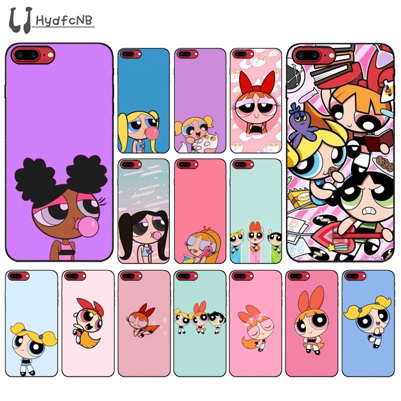 For Iphone Phone Case Xr Case Cute Powerpuff Girls Silicone 11 Pro Xs