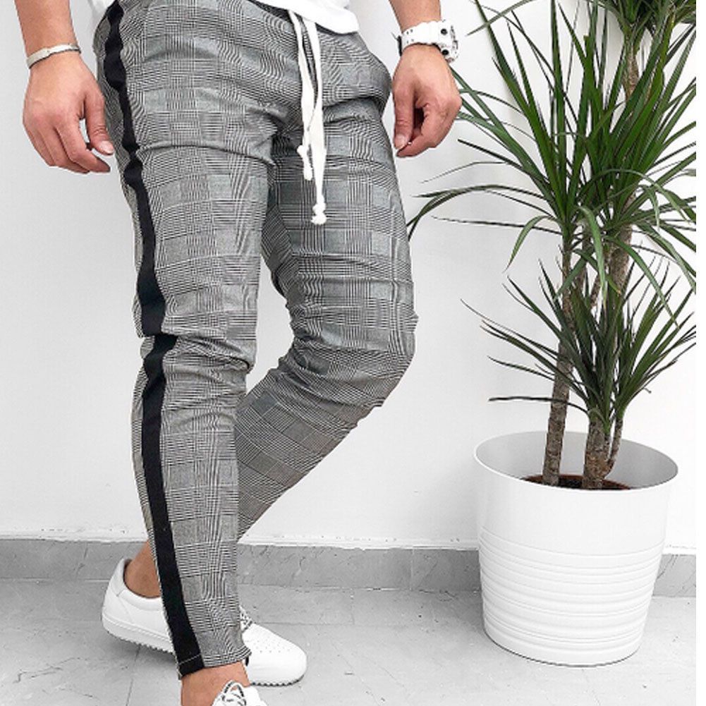 checkered sweatpants mens