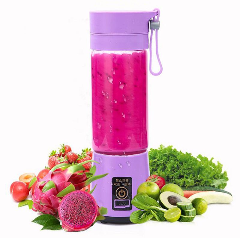 Batidoras de mano y de vaso Batidoras, robots de cocina y minipicadoras  albstore.com.ve Exprimidor de frutas exprimidor de jugos morado mini USB  cargable extractor de frutas