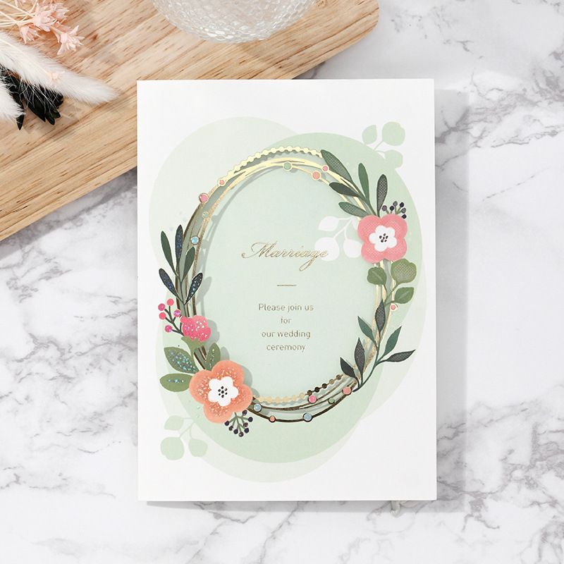 folded wedding invitations