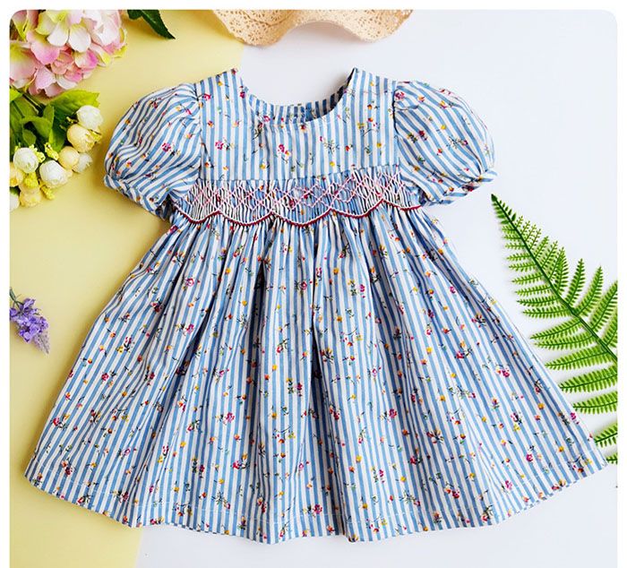 little girls smocked dresses