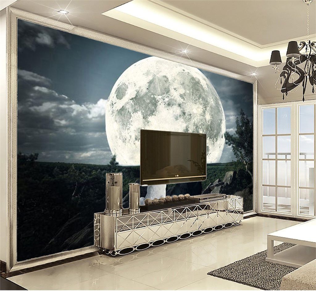 Custom Any Size 3d Wallpaper Dream Night Couple Wolf 3d Animal Wall paper 3D WallPaper Home Custom Any Size 3d Wallpaper Dream Night Couple Wolf 3d Animal Wall paper 3D WallPaper Home