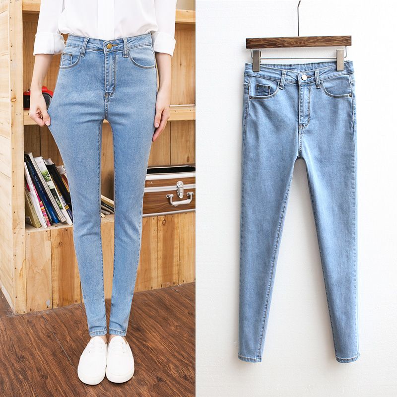 high waisted skinny mom jeans