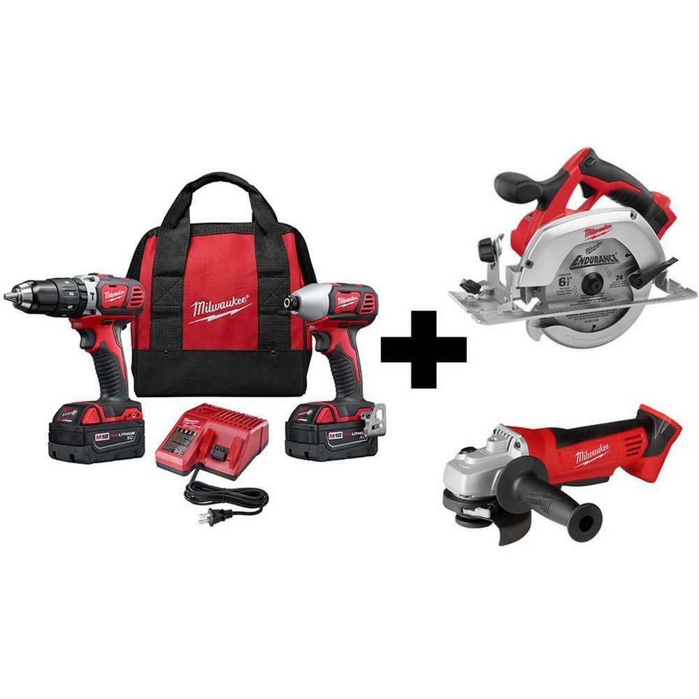 2020 Cordless Power Tool Set Kit 4 Tool M18 Drill Impact Driver Grinder Saw Bag New From Hjgyguh541 89 Dhgate Com