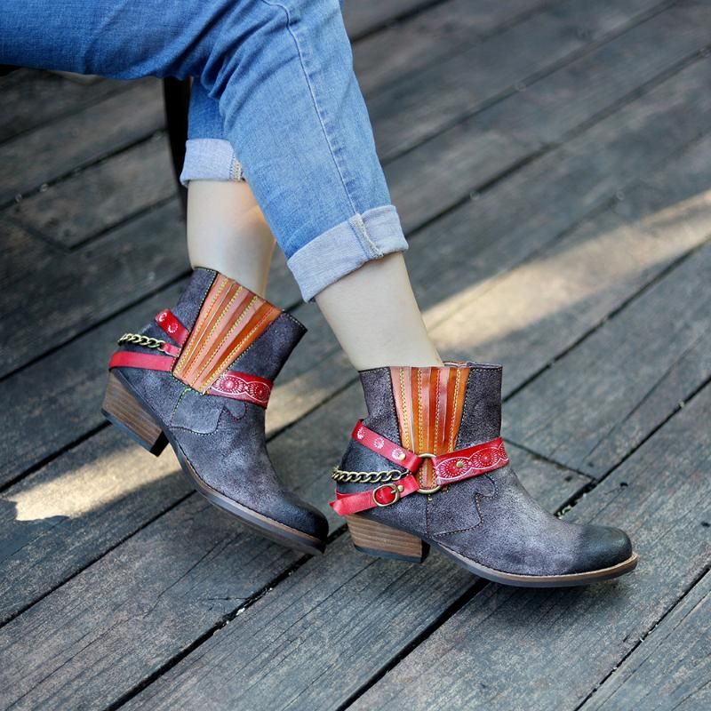 bohemian ankle boots