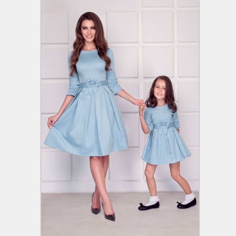 mommy and me long sleeve dresses