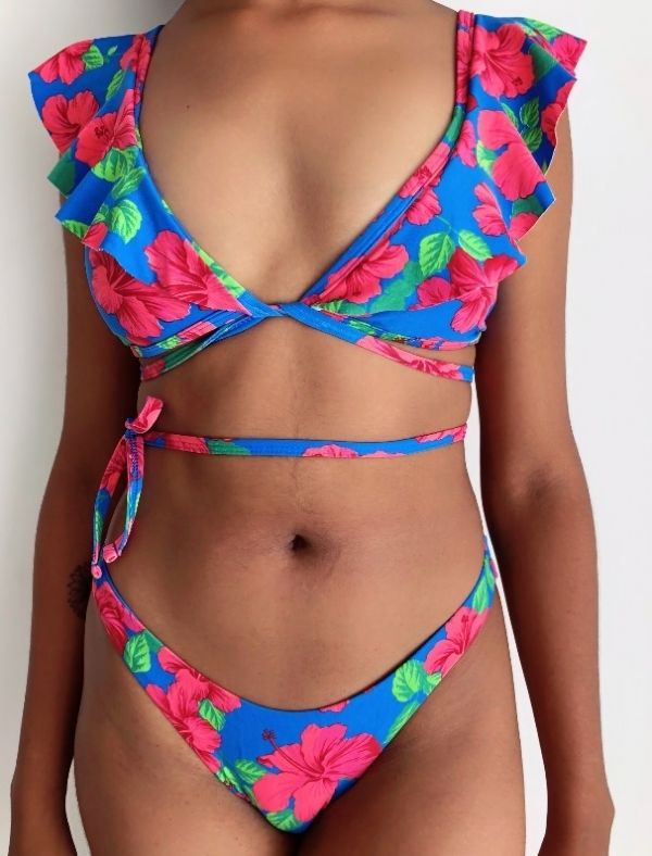 3 piece bikini set headband