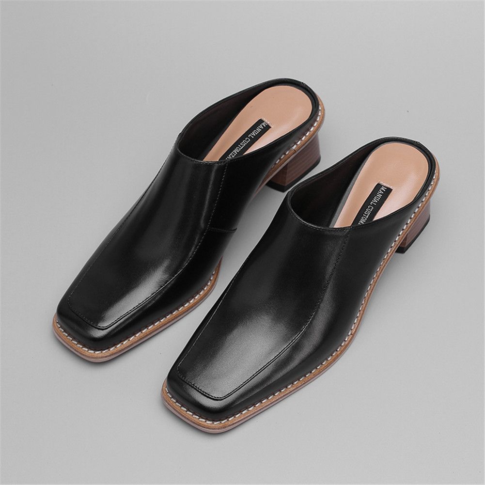 mules leather ladies