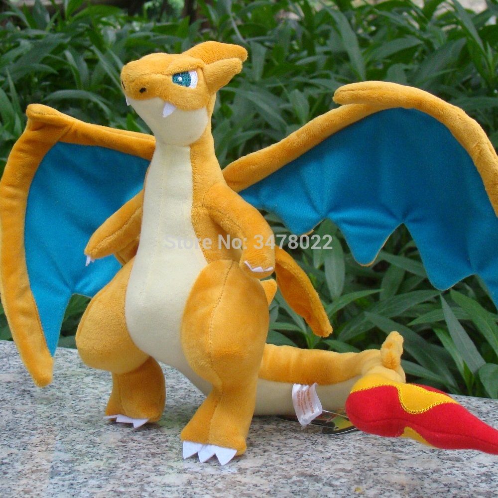 Charizard Plush Toys Anime Mega Shiny Charizard XY Blue And Yellow Stuffed Animal Cartoon Doll Toy Charizard Plush Toys Anime Mega Shiny Charizard XY Blue And Yellow Stuffed Animal Cartoon Doll Toy