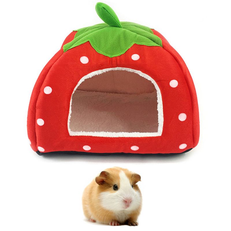 Polaire Petits Animaux Lit Hamster Mini Maison Noël Cochon D'Inde