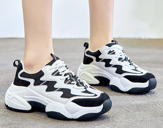 ladies thick soled trainers