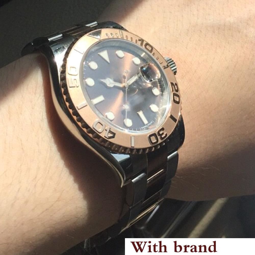 mens brown face watch