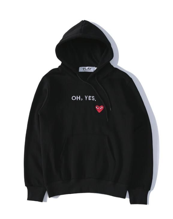 cdg black moletom com capuz