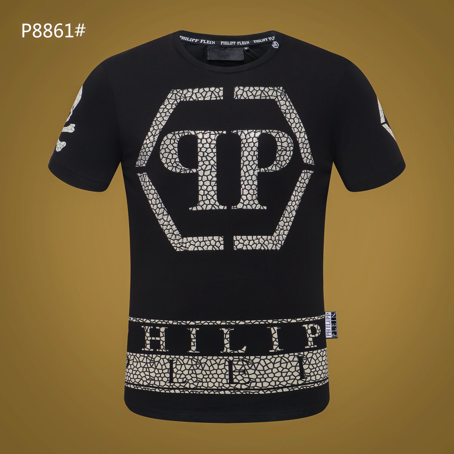 mens designer black t shirts