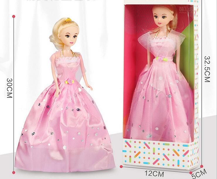 2-7 ans jouets pour filles enfantine rêveuse princesse poupée fille poupée  habiller ensemble boîte-cadeau d'anniversaire cadeaux heureux pour enfants