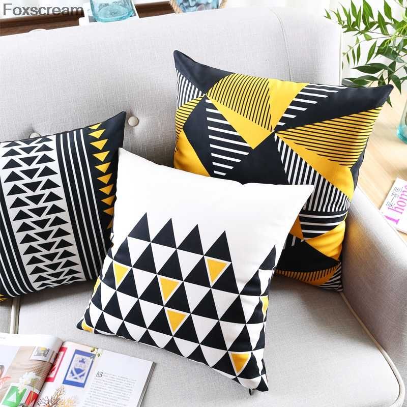 black and white outdoor pillow covers