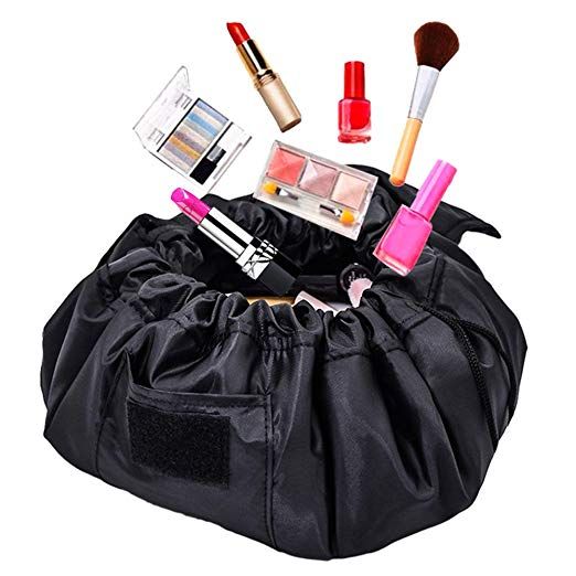 travel makeup bag drawstring