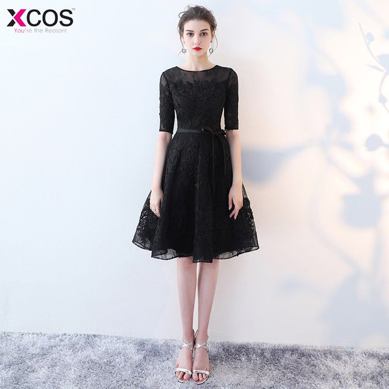 elegant short black dress