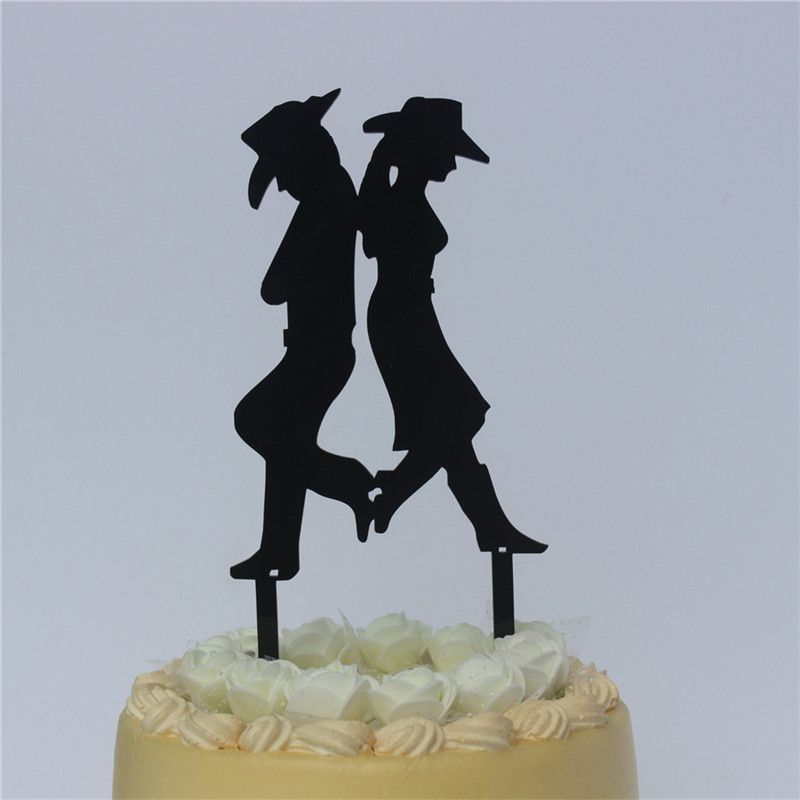 2020 Acrylic Cake Topper Country Western Wedding Decoration