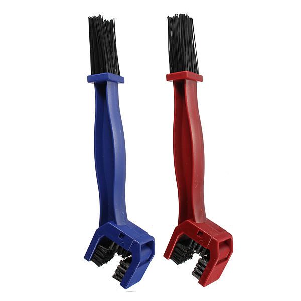 Bike Motorcycle Chain Maintenance Cleaning Brush Cycle Brake Dirt Remover Blue
