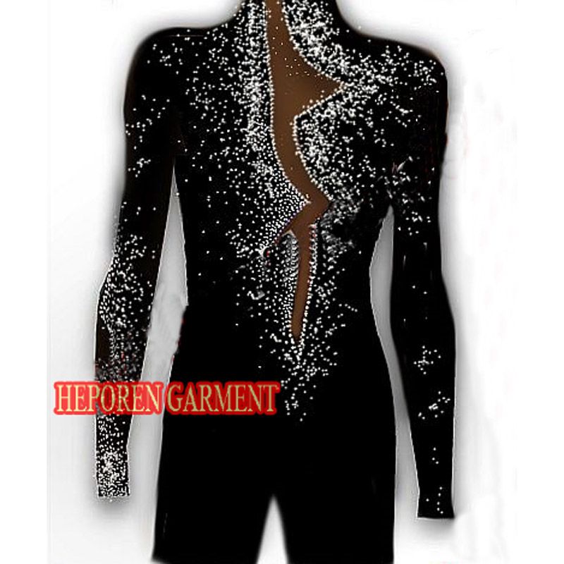 2020 Customized Male Figure Skaters Ice Skating Costumes Star Adult Boy