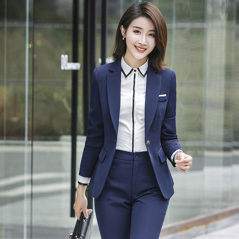 Traje De Traje Casual Delgado De Color Sólido Para Mujer O 3 Traje De Traje Casual Delgado De Color Sólido Para Mujer O 3