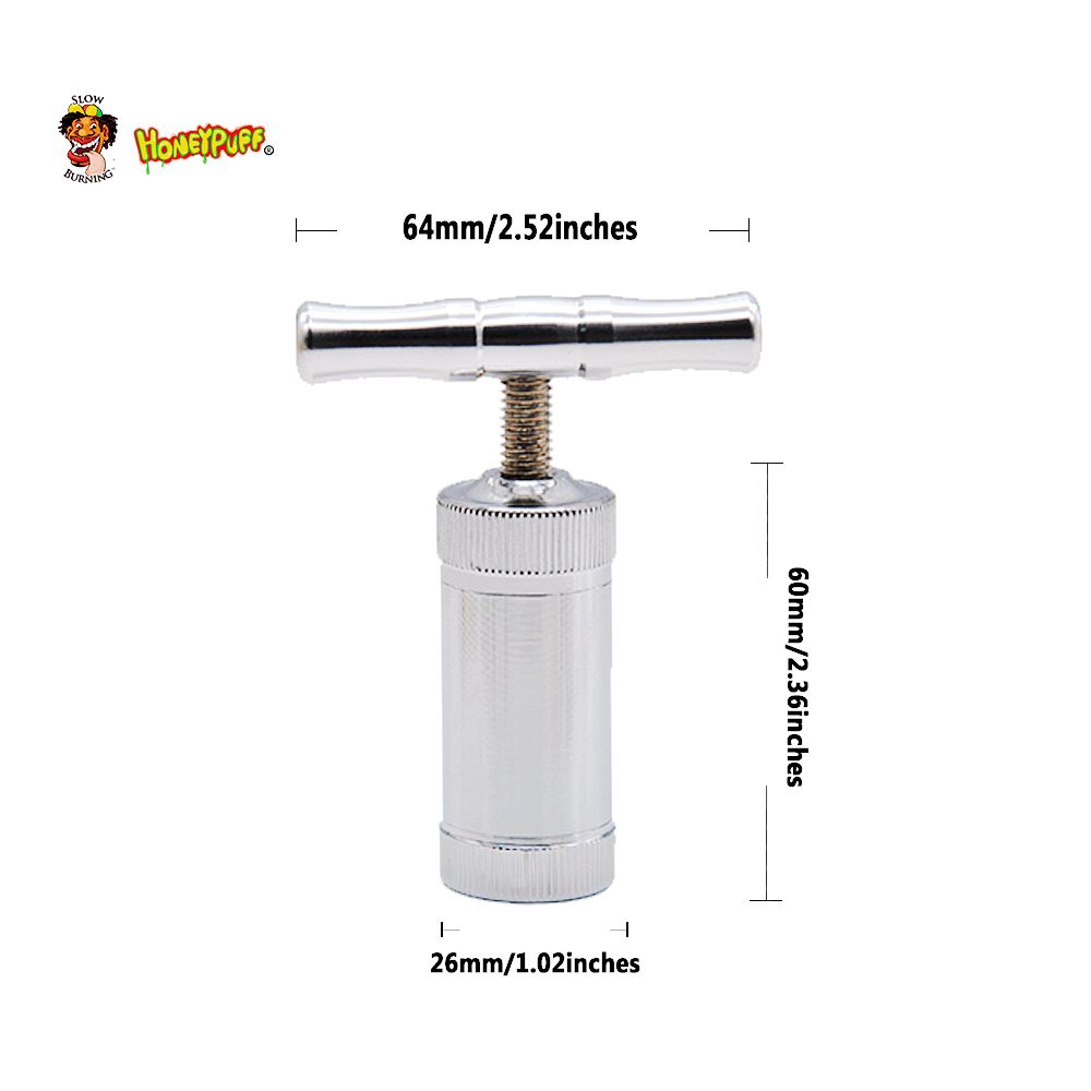 Stainless Steel/Zinc Alloy Pollen Press Compressor Herb Tobacco