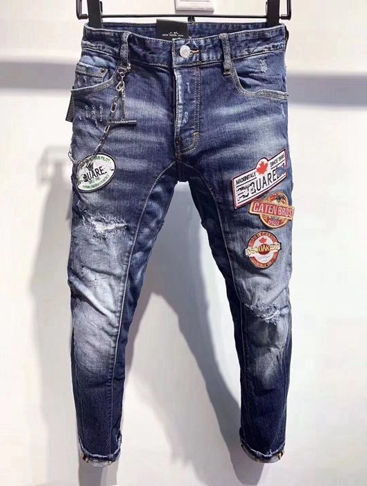 Compra 2020 Mens De Lujo De La Marca Italiana Flaco Hombre Jeans Vaqueros  Rasgados Desgarrantes Jeans De Moda De Algodón Azul De Primavera Otoño  Ajustados Pantalones Vaqueros De Los Hombres De Slim