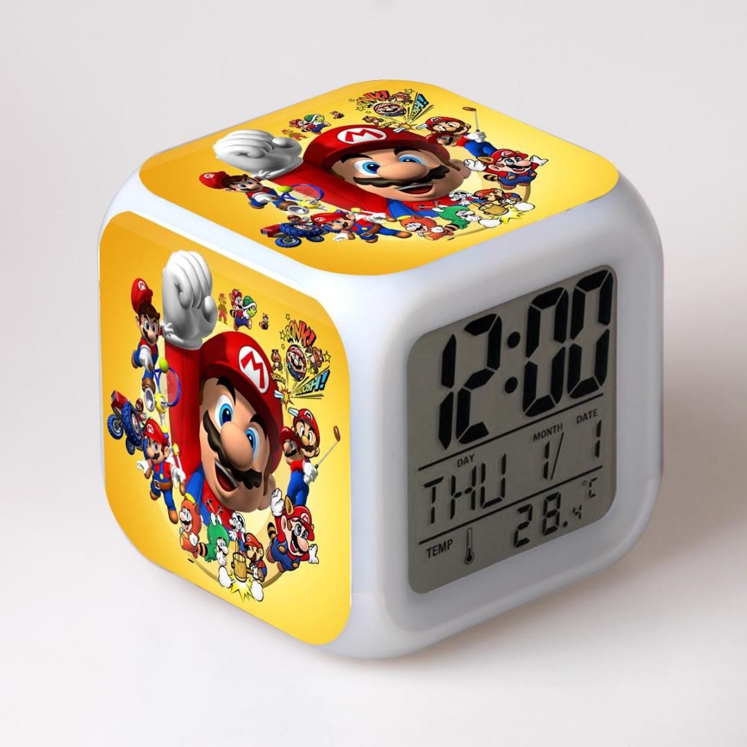 Cartoon Super Mario Alarm Clock Kids Toys Digital Clock Electronic Reloj Despertador Led Party Birthday Gift Cartoon Super Mario Alarm Clock Kids Toys Digital Clock Electronic Reloj Despertador Led Party Birthday Gift