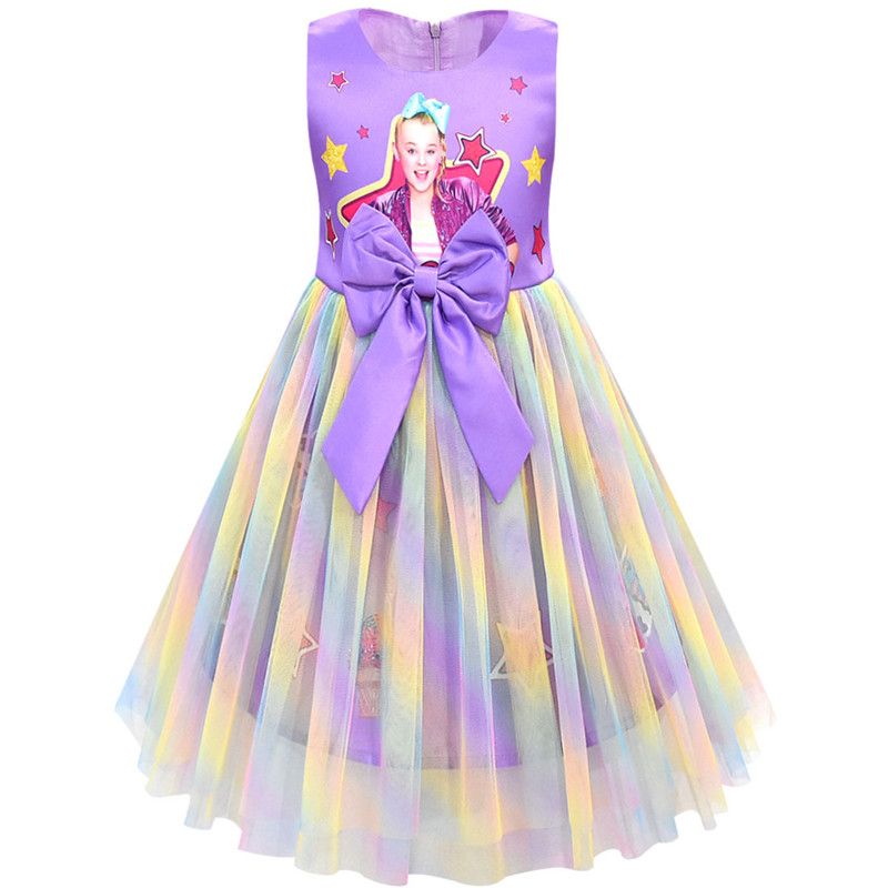 jojo siwa rainbow tulle dress