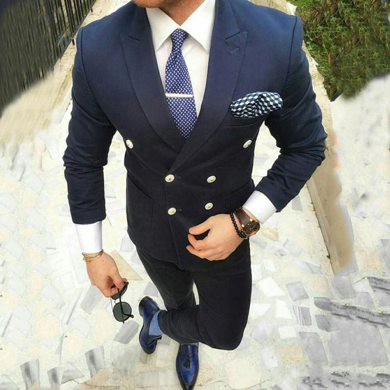 navy blue dress business casual