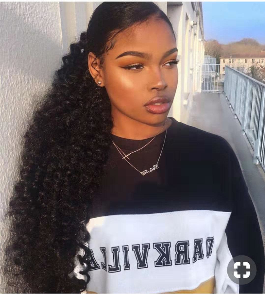 natural hair drawstring ponytail
