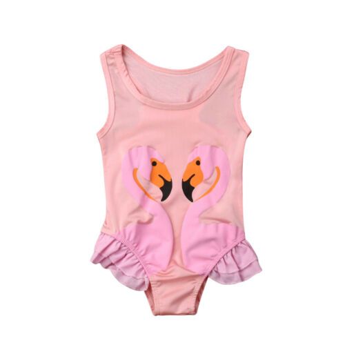 baby girl flamingo swimsuit