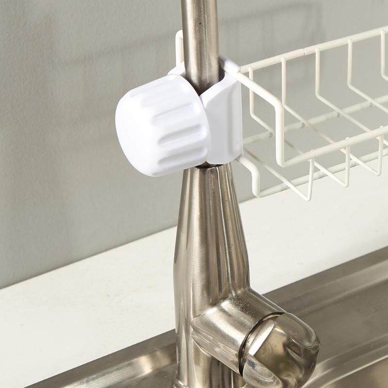 Stainless Steel Clamp Sink Hanging Storage Rack Holder Faucet Clip Bath
