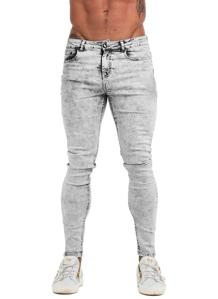 Mens Clothing Jeans Tapered jeans Grey for Men Haikure Denim Trousers in Light Grey 