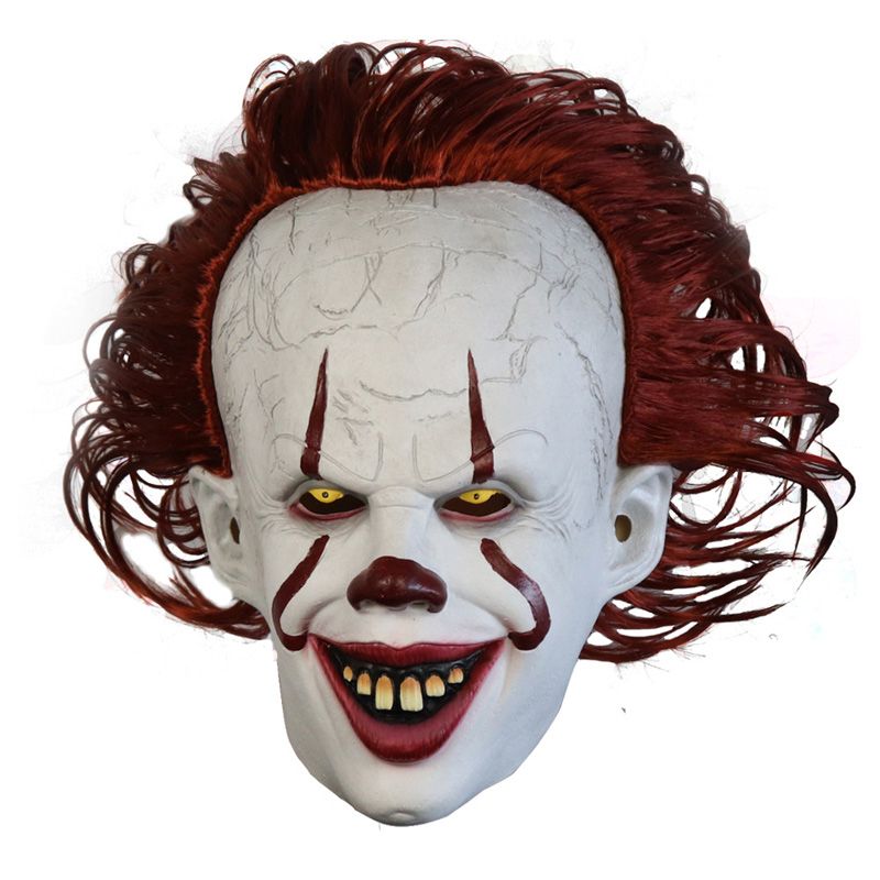 middag Gemengd Bouwen Movie Stephen King's It 2 ​​Horror Pennywise Clown Joker Masker Tim Curry  Masker Cosplay Halloween Party Props LED-masker