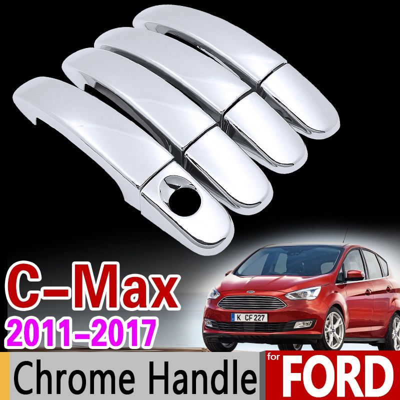 FOR 2011 2012 2013 2014 2015 2016 FORD FIESTA CHROME DOOR HANDLE COVER COVERS US