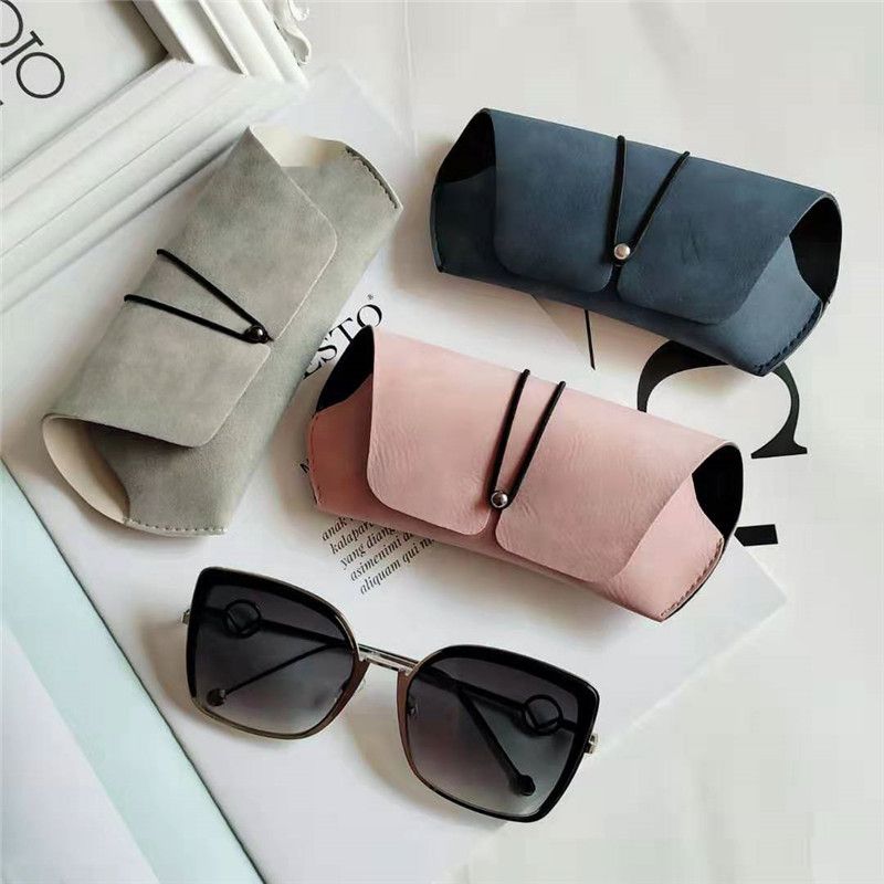 2020 PU Leather Sunglasses Pouch Bag Eyeglasses Case Women Men Support