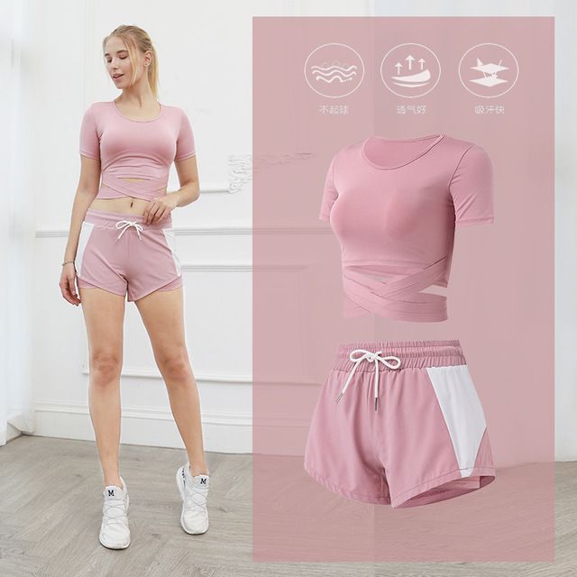 Compre Nuevo Juego De La Yoga Del Verano Ropa Para Hacer Ejercicio Para Las  Mujeres La Velocidad De Carrera En Seco Además De Adaptarse A La Moda De La  Aptitud Del Ejercicio