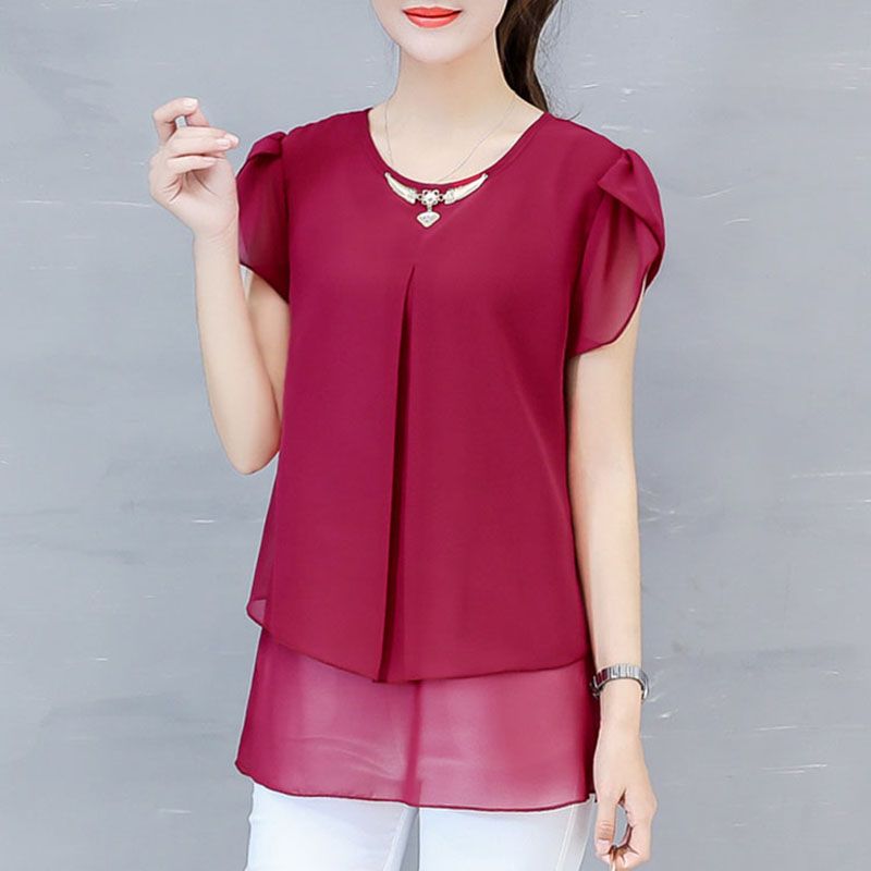 Destreza los A tientas 2019 camisa de la blusa Ropa Blusas Moda gasa del verano barato manera de las mujeres Destreza los A tientas 2019 camisa de la blusa Ropa Blusas Moda gasa del verano barato manera de las mujeres