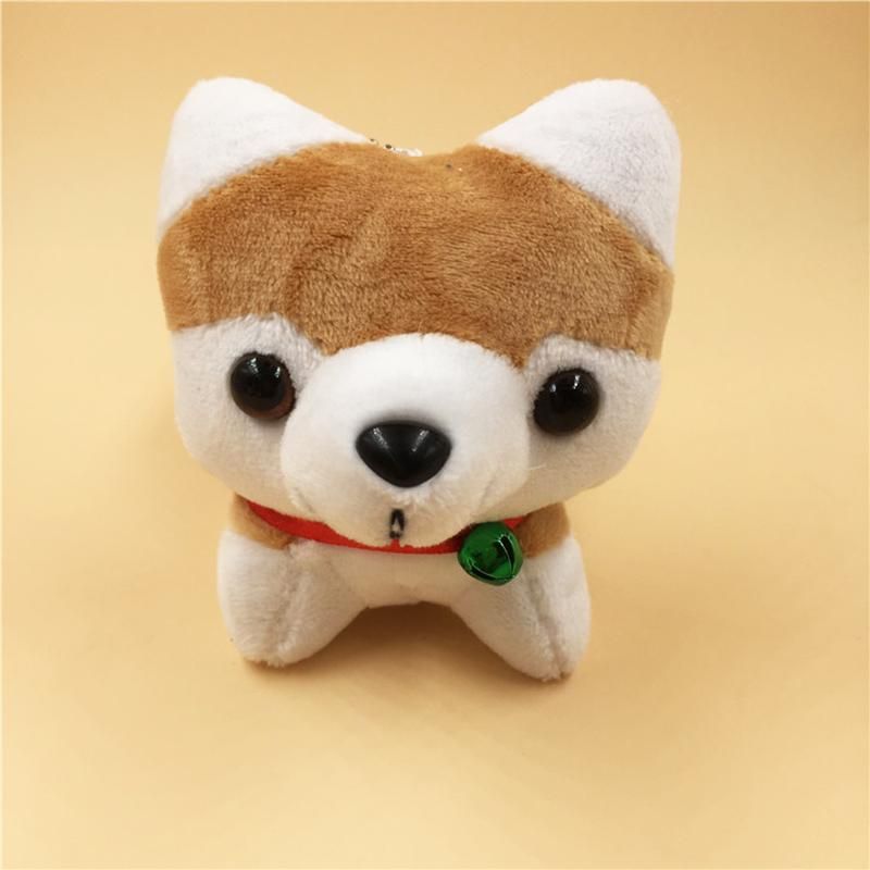 soft toy dog in a bag