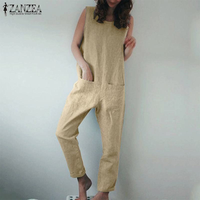 cotton linen overalls