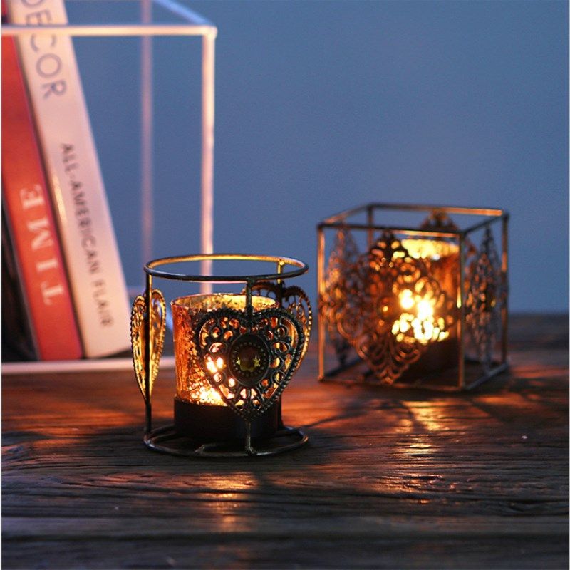 decorative candles and holders