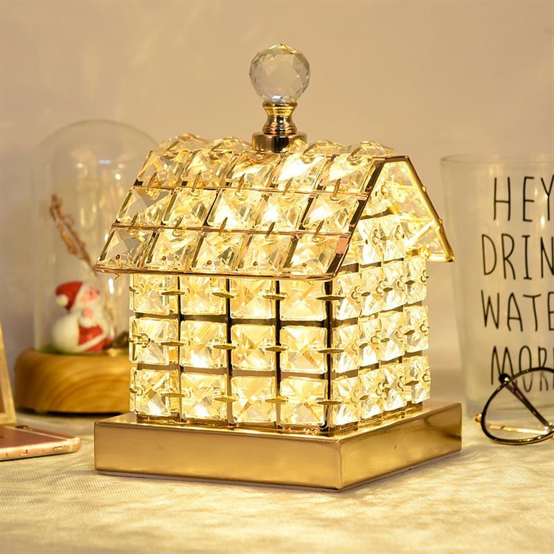 2020 Crystal Table Lamp Bedroom Bedside Table Lamp Wedding House Night
