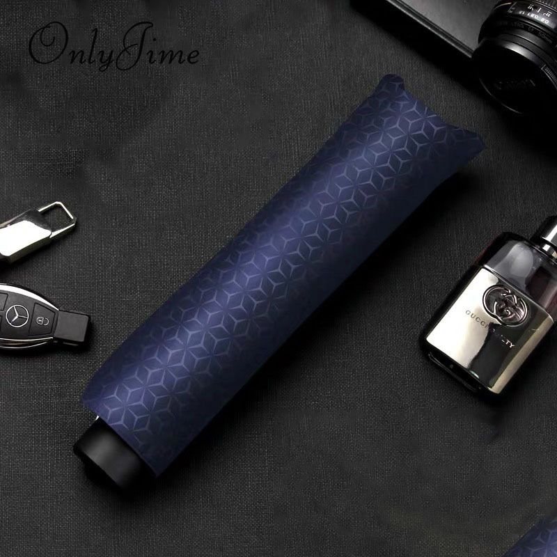 2019 Only Jime Solid Color Simple Business Umbrella Increase Mens Business High End Umbrella Black Coating Three Folding From Tinaya, $19.48