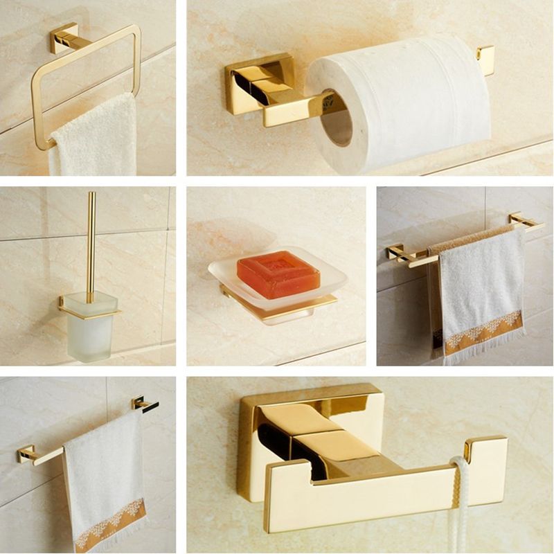 Grosshandel Mttuzk Gold Badezimmer Hardware Satz Kleiderhaken Handtuchhalter Becherhalter Papierhalter