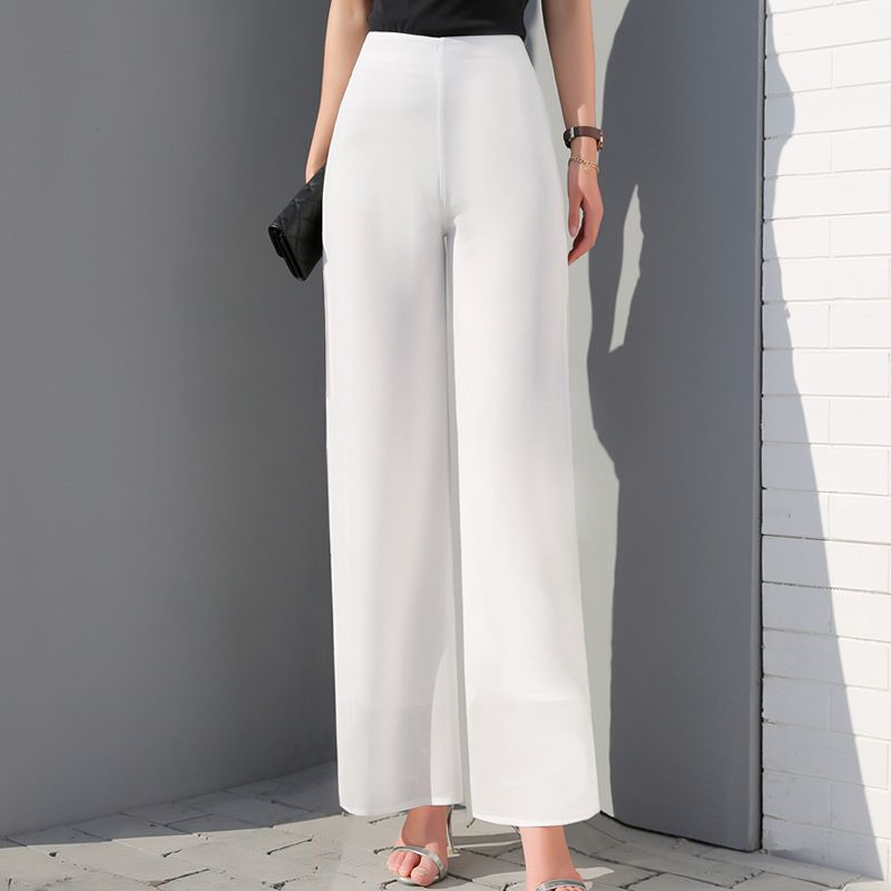 Chiffon Trousers High Waist Large Size 