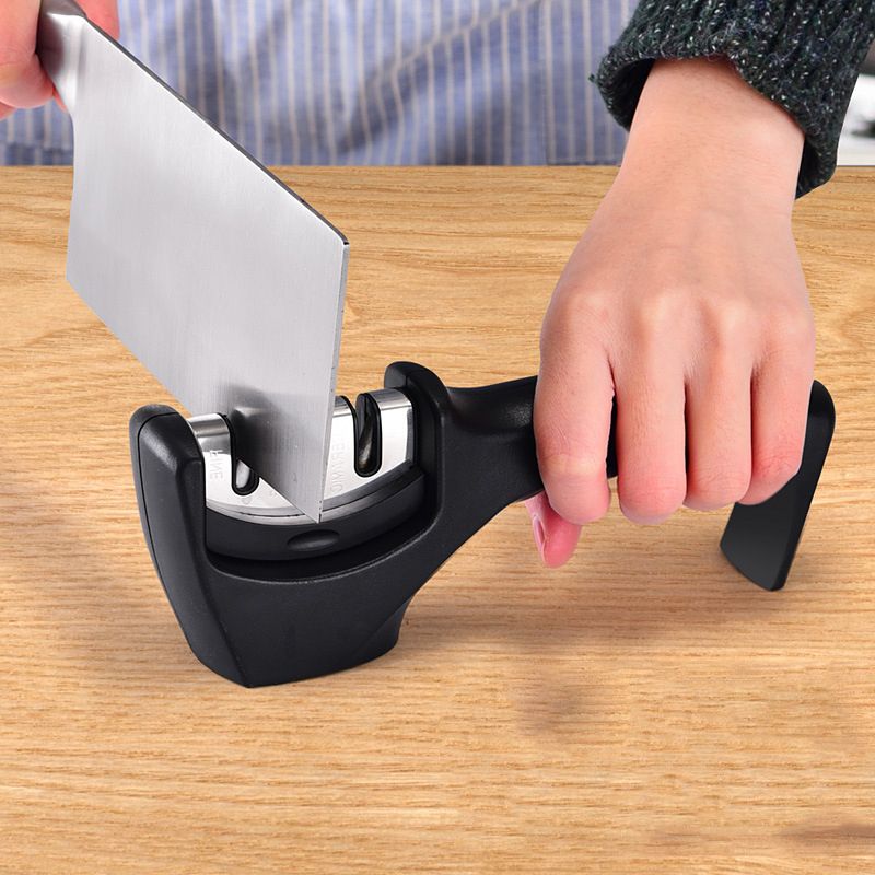 Grindstone Sharpeners Hard Carbide Ceramic Handle Household Knife