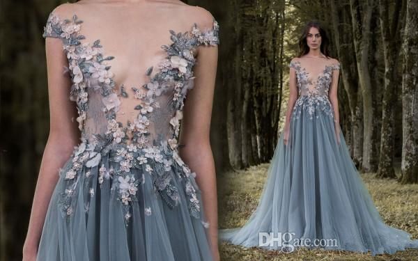 3d floral lace dress