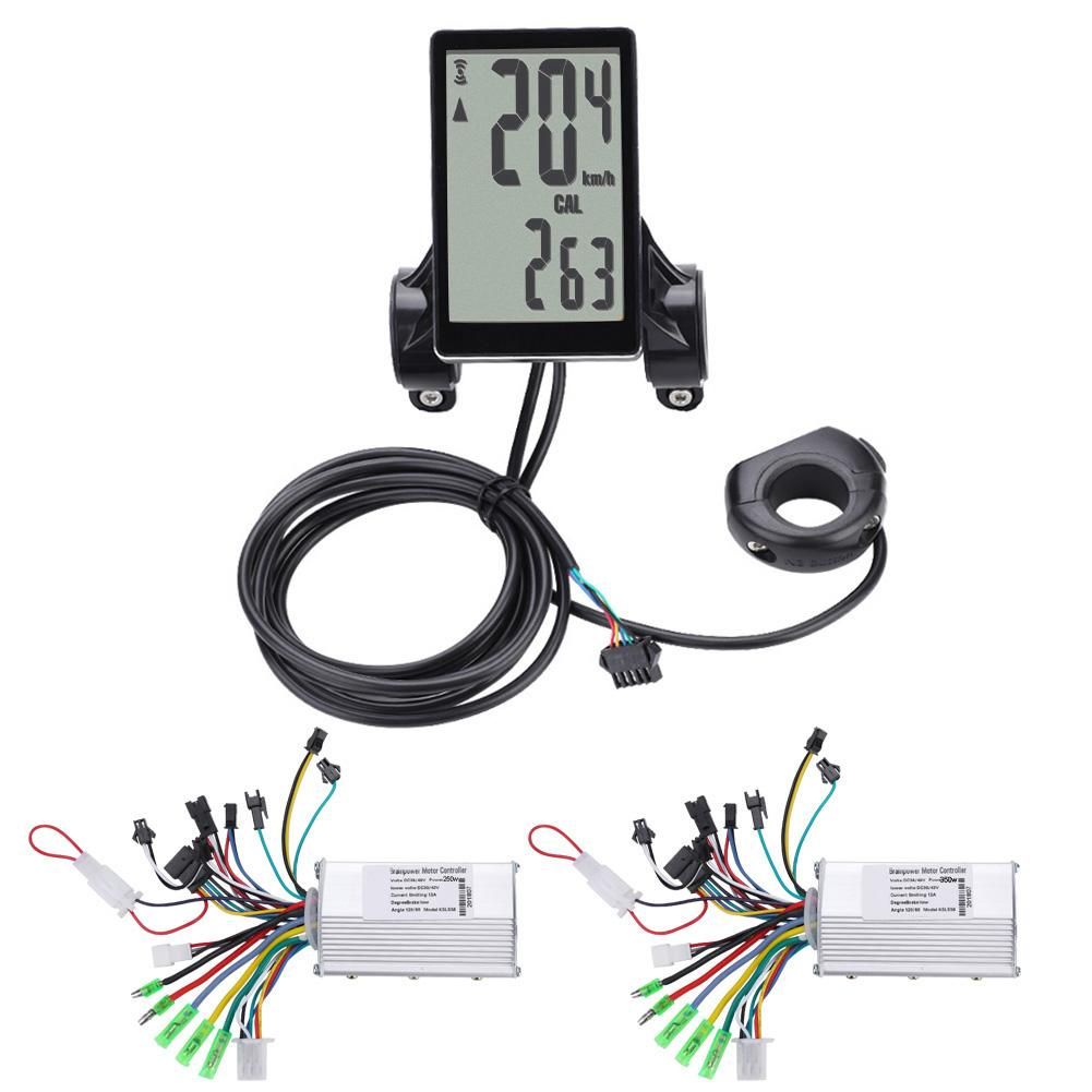 36V-48V Waterproof LCD Display Panel Electric Bicycle Scooter Controller Kit US
